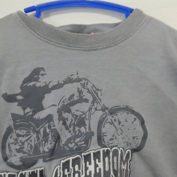 Unbranded | P2P 12.5 inches measured | Grey Motorcycle Graphic T-Shirt - Picture 5 of 14